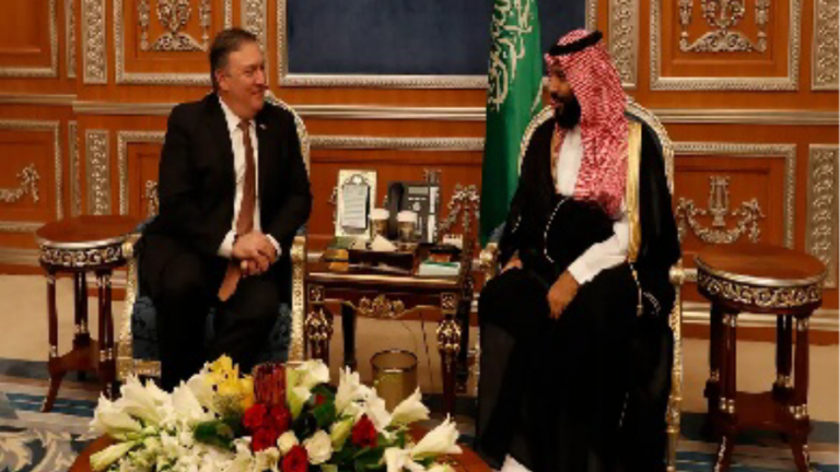 ولي العهد السعودي وبومبيو يبحثان مستجدات الأحداث في المنطقة