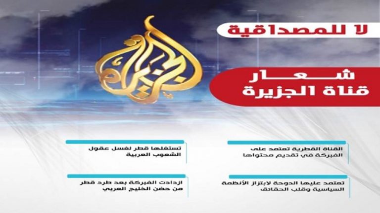 قناة الجزيرة تعتمد على الفبركة في تقديم محتواها.. انفوجراف