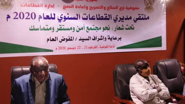 عاجل.. مفوضية نزع السلاح:المفوضية آلية من آليات تنفيذ اتفاقية السلام