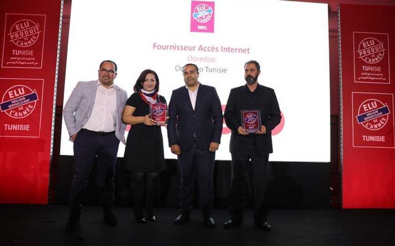 تتويج Ooredoo كأفضل خدمة حرفاء لسنة 2021. ثقة متجددة للسنة الثالثة على التوالي
