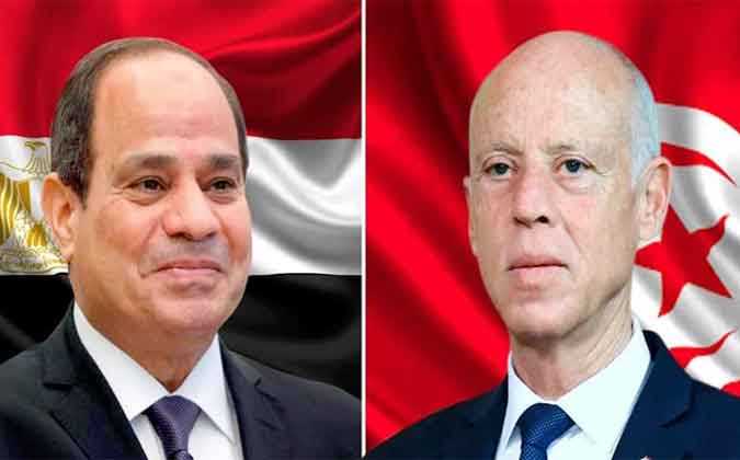 قيس سعيد يعزي الشعب المصري