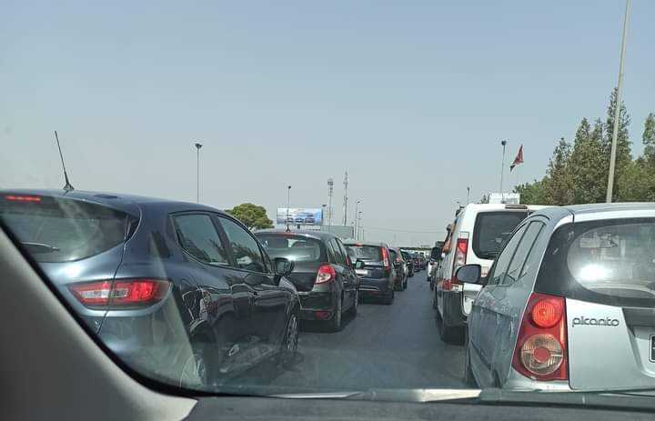 إختناق مروري على مستوى محطة الاستخلاص بمرناق