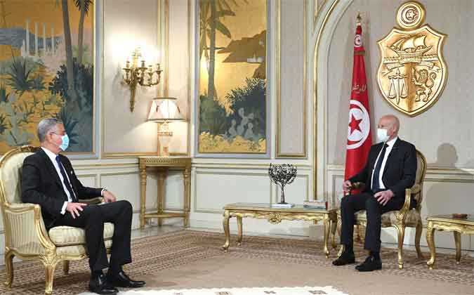 قيس سعيد يلتقي نائب رئيس مجموعة البنك الدولي لشؤون منطقة الشرق الأوسط وشمال إفريقيا