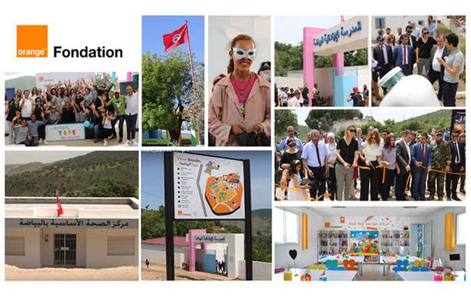 مؤسسة أورنج تونس للأعمال الخيريّة بدعم منFondation Orange  وبالتعاون مع  جمعية “طفل وابتسامات”: تدشين قرية البياضة