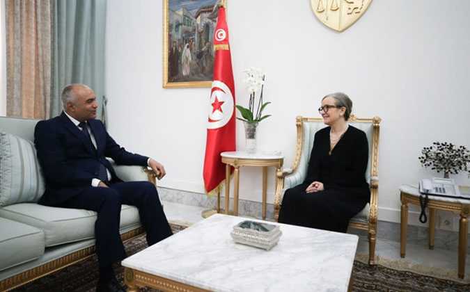 نجلاء بودن تلتقي الرئيس الاول للمحكمة الادارية عبد السلام قريصيعة