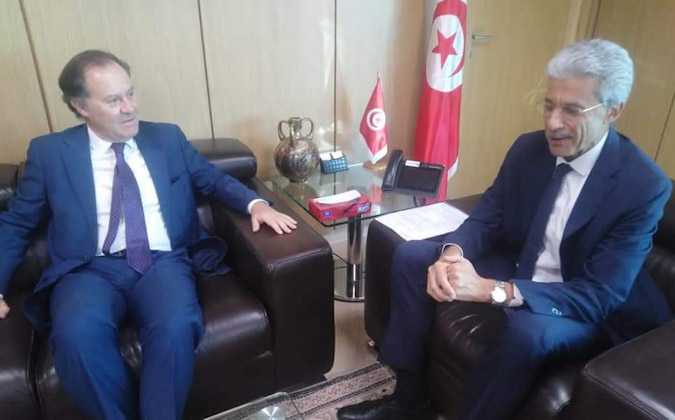 التعاون الثنائي محور لقاء وزير الاقتصاد بسفير إسبانيا بتونس