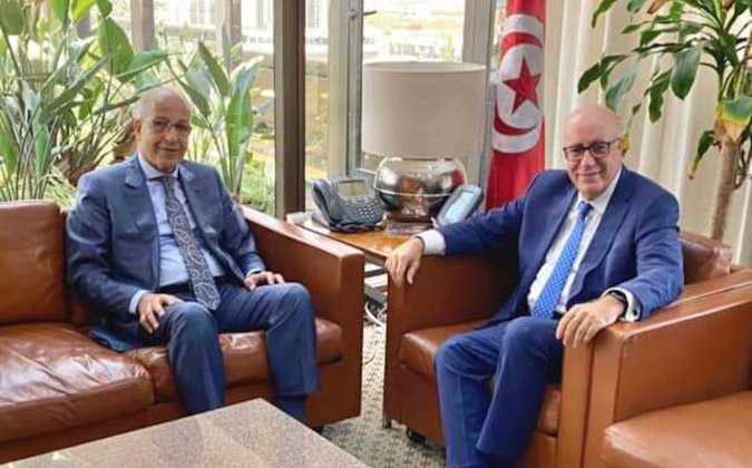 مروان العباسي يلتقي محافظ البنك المركزي الليبي