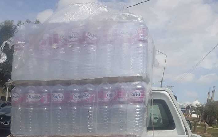 أريانة : حجز  921 لترا من المياه المعدنية المعلبة لم يستظهر أصحابها بما يفيد ثبوت مصادر التزوّد